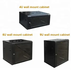 19 ''4u 6u 9u 12u 15u 18u 22u suporte de parede, rack servidor ao ar livre, armário de rede