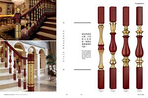 Медные и деревянные лестничные перила в европейском стиле, латунные балюстрады, перила для настила, напольные покрытия для дома - Product Image 4