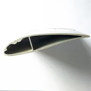 6061 6063 silver anodizing oval aluminum airfoil extrusion shutter louver profiles