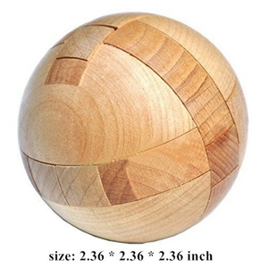 Jouet de puzzle <span class=keywords><strong>en</strong></span> <span class=keywords><strong>bois</strong></span> fait à la main, boule magique, <span class=keywords><strong>casse</strong></span>-tête, jeux d'intelligence, jeux de réflexion, puzzles sphériques 3D - Product Image 4