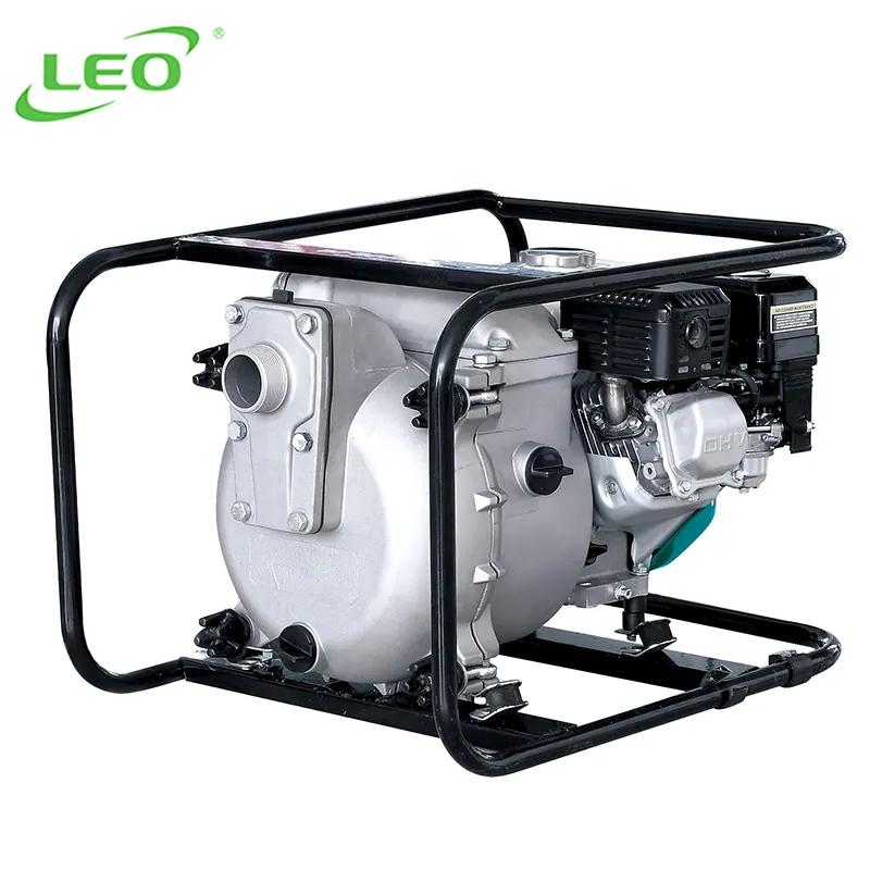 LEO LGP20-T-bomba de agua para riego de gasolina, accesorio para agricultura, motor de gasolina, 2 pulgadas