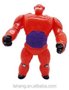 Grande herro 6 figuras clásicas baymax rojo carácter TV robot niños juguetes de plástico - Product Image 2