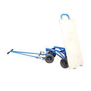 हाथ धक्का चार पहियों के साथ धातु ट्राली हाथ ट्रक परिवहन के लिए पत्थर की पटिया - Product Image 2