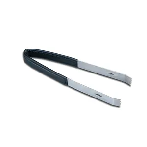 bar cocktail Pu leather coating stainless steel ice tong