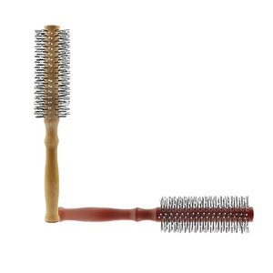 Cepillo de nailon para el cuidado del cabello, peine antiestático, peluquería, cepillo de pelo redondo enredado de madera - Product Image 6