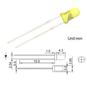 Cao lumens Dip 1500nm 3000nm 8000nm 1.8-3.2V Vòng <span class=keywords><strong>LED</strong></span> Diode - Product Image 3
