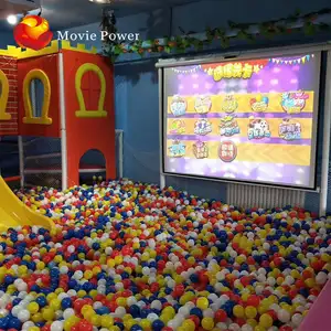 Amusement Park AR Interactive Hologram Floor Equipment Video Games Interactive Wall Projector Pitch Balls Games for Children 3D