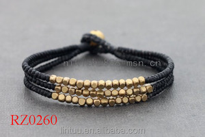 Main <span class=keywords><strong>multicouche</strong></span> isolation perles pas cher personnalisé en laiton cloche bracelet - Product Image 1