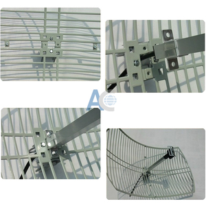 Antena <span class=keywords><strong>de</strong></span> rejilla direccional <span class=keywords><strong>WiFi</strong></span> <span class=keywords><strong>de</strong></span> <span class=keywords><strong>largo</strong></span> <span class=keywords><strong>alcance</strong></span> <span class=keywords><strong>de</strong></span> 2300-2500MHz y 24dBi con conector N hembra, IP65, para montaje en poste - Product Image 2