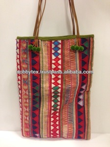 Thailand Handmade Cotton <b>Bag</b> with <b>Sewing</b> and Perfect Cutting with Pontoons Strap - Product Image 1