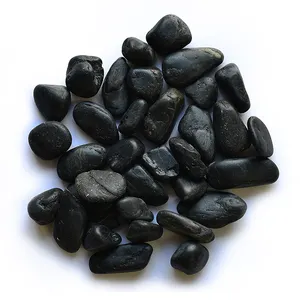 decorative paving stone,pebble river stone,black gravel river stone