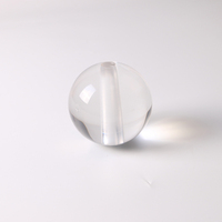 Sphères en Perspex pour décorations de Noël, lentilles en plexiglas, sphères de photographie, sphères en acrylique, cristal, trous de perçage, boule de verre
