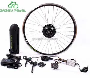 Greenpedel 36v 250 watt 26 polegadas roda dianteira da bicicleta elétrica kit de conversão do motor à prova d' água