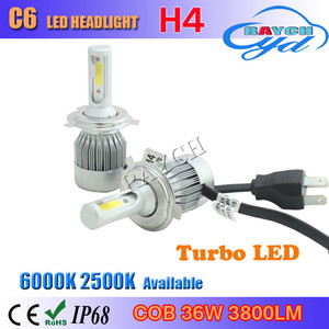 2016 Raych Tout-en-un Design Compact <span class=keywords><strong>36</strong></span> w 3800lm Lumineux COB-Puce C6 H4 LED Phares pour <span class=keywords><strong>les</strong></span> Voitures - Product Image 6