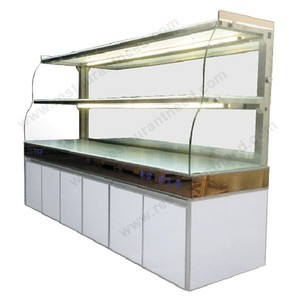 Hot Bán Châu Âu Thiết Kế Thương Mại Hai Mặt 2 Lớp Bakery Glass <span class=keywords><strong>Display</strong></span> Showcases - Product Image 4
