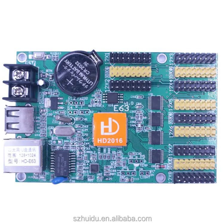 Huidu светодиодный экран USB + Ethernet порт асинхронный управление карты HD-E63 LAN