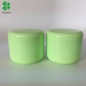 50g 2oz Verde Redondo de plástico Frascos de Cosméticos com Forros e Tampas de Cúpula, recipiente cosmético para viagem, creme em gel para máscara de cabelo - Product Image 1