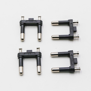 <span class=keywords><strong>BA</strong></span>-010 Brasil macho insertar INMETRO 4,8mm hueco pines negro - Product Image 3