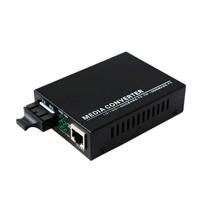CCTV Security 10/100/1000M fiber optic to copper rj45 media converters gigabit single mode dual fiber