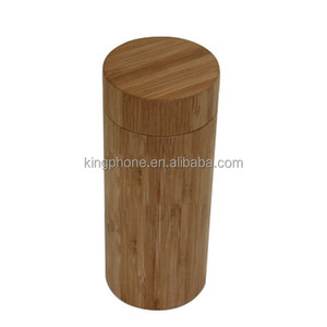 Boîte en bois cylindrique artisanale OEM pour lunettes de soleil, emballage cylindrique polyvalent, boîtes de rangement et caisses de rangement - Product Image 4