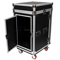 Boîtier pour espace 120x16, avec 10 éléments inclinés et Table de travail pour DJ