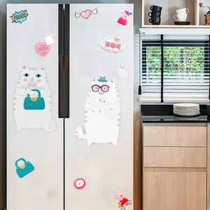 Pequeño imán Flexible laminado aviso marcador de pizarra blanca en blanco imprimible magnético refrigerador pizarra