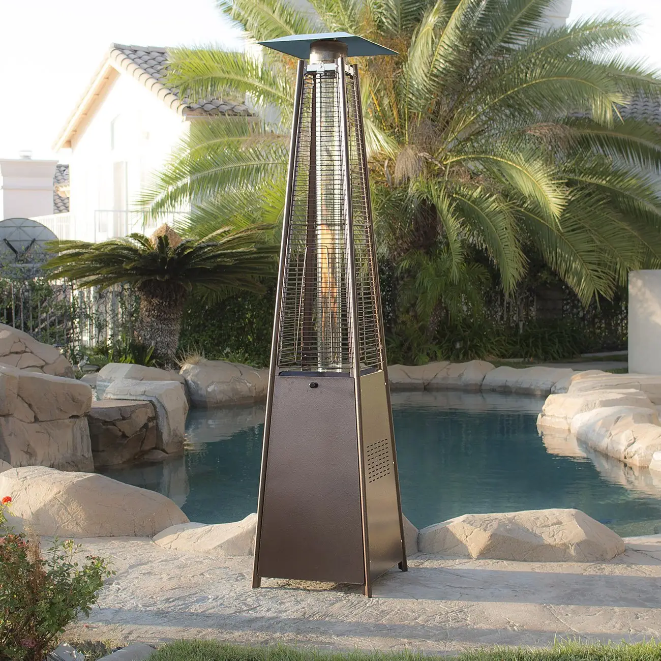 Top rated tower-style-style flame fire heater for outdoor heating