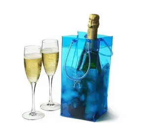 Wein kühler Eis beutel zum Schutz (sd-pb-115) Günstige anpassbare Kunststoff-PVC-Siebdruck Kostenlose Promotion SD Recyclable Accept