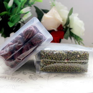 <span class=keywords><strong>Hoyo</strong></span>, bolsas de almacenamiento de bocadillos con refuerzo de fondo plano transparente personalizado, bolsa de pie para facilitar el envasado de alimentos - Product Image 6