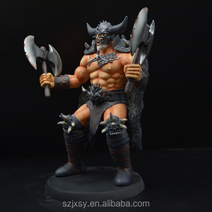 Estatua de Resina de Guerrero Vikingo Berserker, Figura de Fantasía con Doble Hacha, Miniatura Coleccionable Pintada a Mano para RPG - Product Image 4