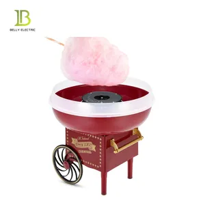 Máquina de hilo de algodón de azúcar de flor roja de moda antigua Fabricantes de algodón de azúcar con GS
