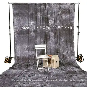 Background Screen Photography Studio Video Backdrop 1.8 * 2.7m / 5.9 * 8.8ft Tie Dyed 100% Cotton Muslin Backdrop