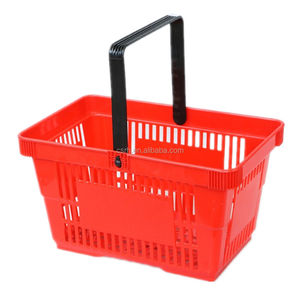 Cesta de plástico de un solo Mango para tienda, cesta de plástico de 22L, 445x290x245mm, de un solo Mango, para tienda - Product Image 1