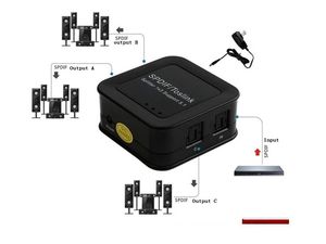 Divisor de <span class=keywords><strong>audio</strong></span> óptico SPDIF TOSLINK de calidad superior <span class=keywords><strong>digital</strong></span> 1 en 3 salidas divisor de <span class=keywords><strong>audio</strong></span> para amplificador de altavoz barra de sonido - Product Image 6