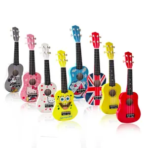 Fashion Design 21" Cartoon Tenor Ukulele With Ukulele Bag