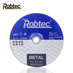 ใบตัดโลหะ ROBTEC รุ่น 230x3.2x22.2 มม. แบบมีรูตรงกลาง สำหรับเหล็ก ราคาโรงงาน <span class=keywords><strong>T42</strong></span> - Product Image 1