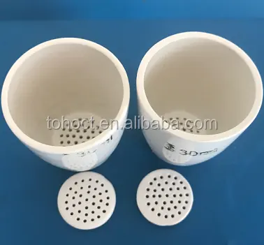 15ml 25ml 30ml 50ml porselen seramik gözenekli filtre pota