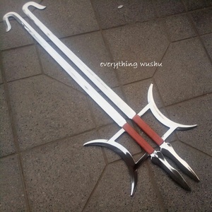 Wushu <span class=keywords><strong>Kung</strong></span> <span class=keywords><strong>Fu</strong></span> หัวเสือตะขอคู่ดาบตะขอเสือ - Product Image 3