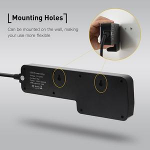Protection Contre Les Surtensions à 6 prises Multi Prise Adaptateur Mural Multiprise avec 4 Ports De Chargement USB 3.4 A, 900 <span class=keywords><strong>Joules</strong></span> - Product Image 6