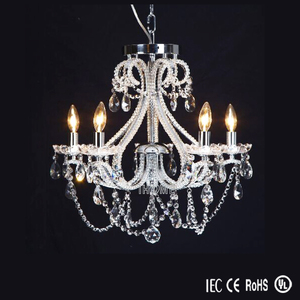 Modern araña de cristal claro de la manera de cristal de color blanco para la iluminación casera - Product Image 6