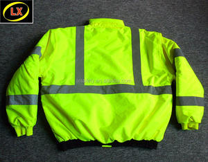 미국 폭격기 스타일 높은 가시성 안전 재킷 ANSI 클래스 <span class=keywords><strong>3</strong></span> - Product Image 2