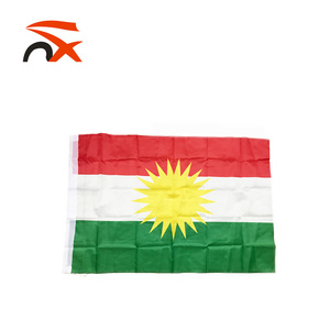 Bandiera del Kurdistan Personalizzata all'Ingrosso, 100% Poliestere, Bandiera Curda Portatile per Varie Attività - Product Image 2