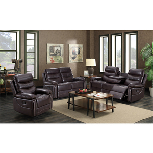 Usine direct mode moderne électrique de luxe 3 + 2 + 1 canapé en cuir inclinable - Product Image 1