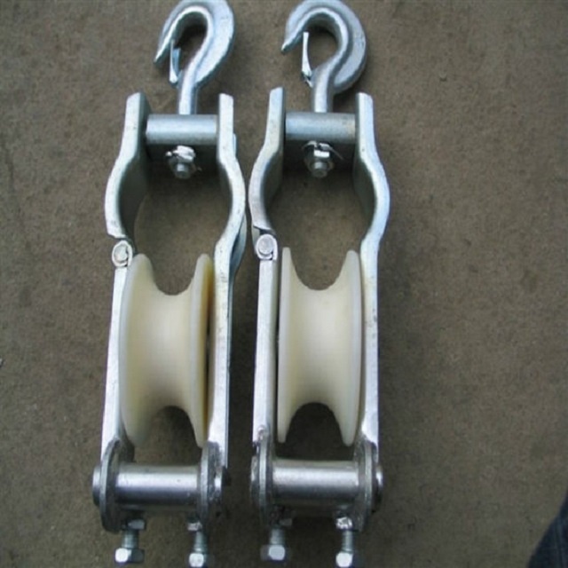 Одинарный нейлоновый шкив, подвесной кабельный ролик с крючком