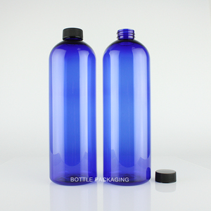 Contenitore in <span class=keywords><strong>Plastica</strong></span> Vuoto da <span class=keywords><strong>1</strong></span> <span class=keywords><strong>Litro</strong></span>, Bottiglia Cilindrica in PET per Prodotti Chimici - Product Image 2