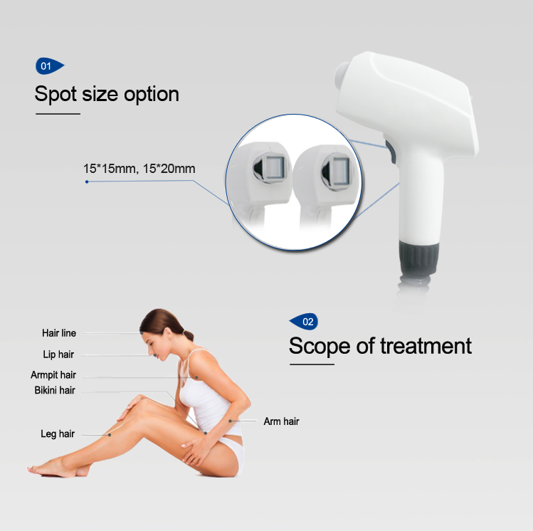 808nm Diode Laser Hair Removal Device Beauty Spa Equipment Durable