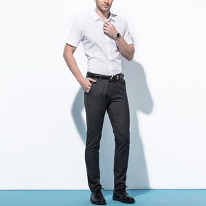 Pantaloni Casual da uomo slim fit neri di alta qualità da uomo - Product Image 4
