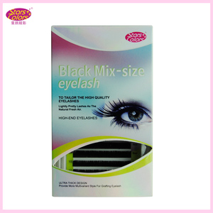 Tamaño de La Mezcla negro <span class=keywords><strong>Rizo</strong></span> de Pestañas Extensión de Pestañas de Seda C O D Propia marca pestañas - Product Image 2