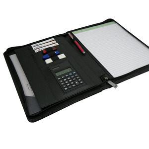 Modernqiu A4 tùy chỉnh PU da compendium thư mục tập tin danh mục đầu tư - Product Image 2