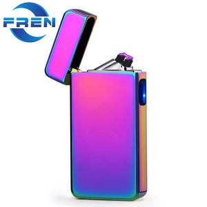 FR-103 Sang Trọng Bán Buôn Điện Hồ Quang Kép Plasma Windproof Flameless Kẽm Hợp Kim Biểu Tượng Tùy Chỉnh Nhẹ Hơn Tốt Nhất Quà Tặng Doanh Nghiệp - Product Image 4